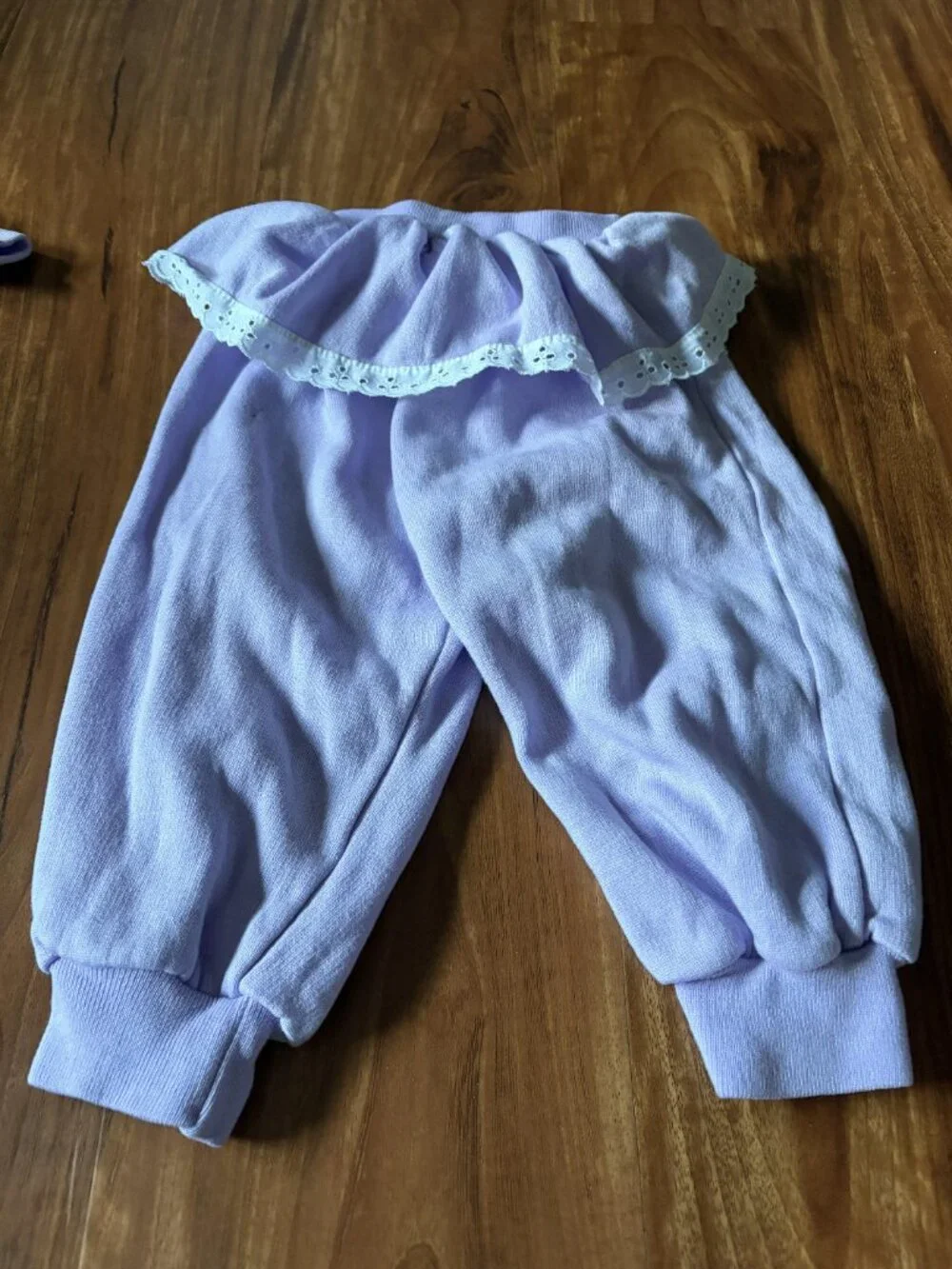 Vintage Joggles lavender lace two piece sweatshirt sweatpants set size 2T